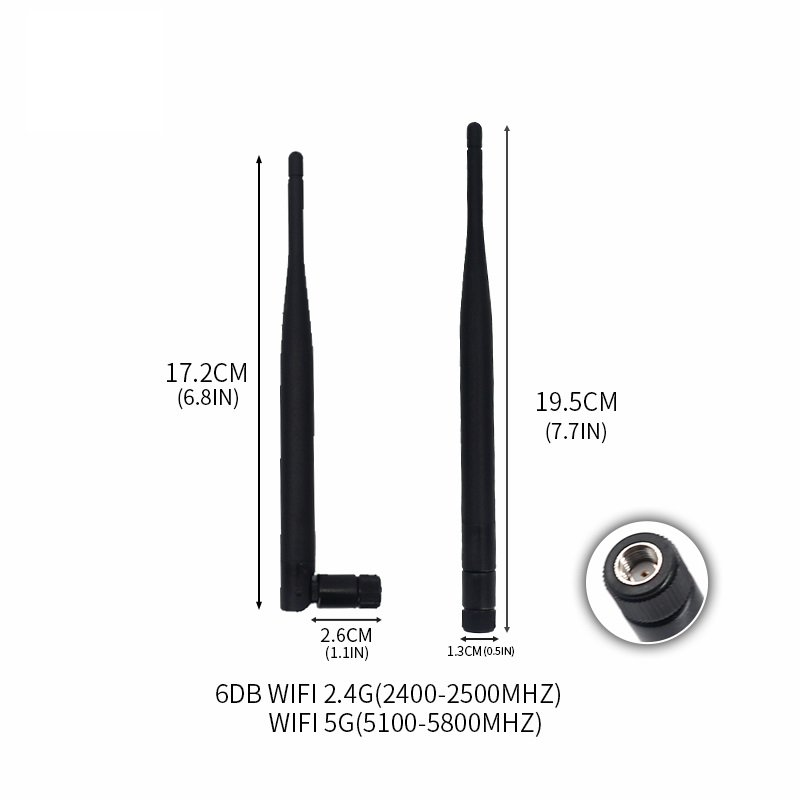 195mm Dual Band WiFi 2.4GHz 5GHz 5.8GHz 6dBi MIMO RP SMA Male Antenna for WiFi Router Wireless Network Card USB Adapter - Image 4