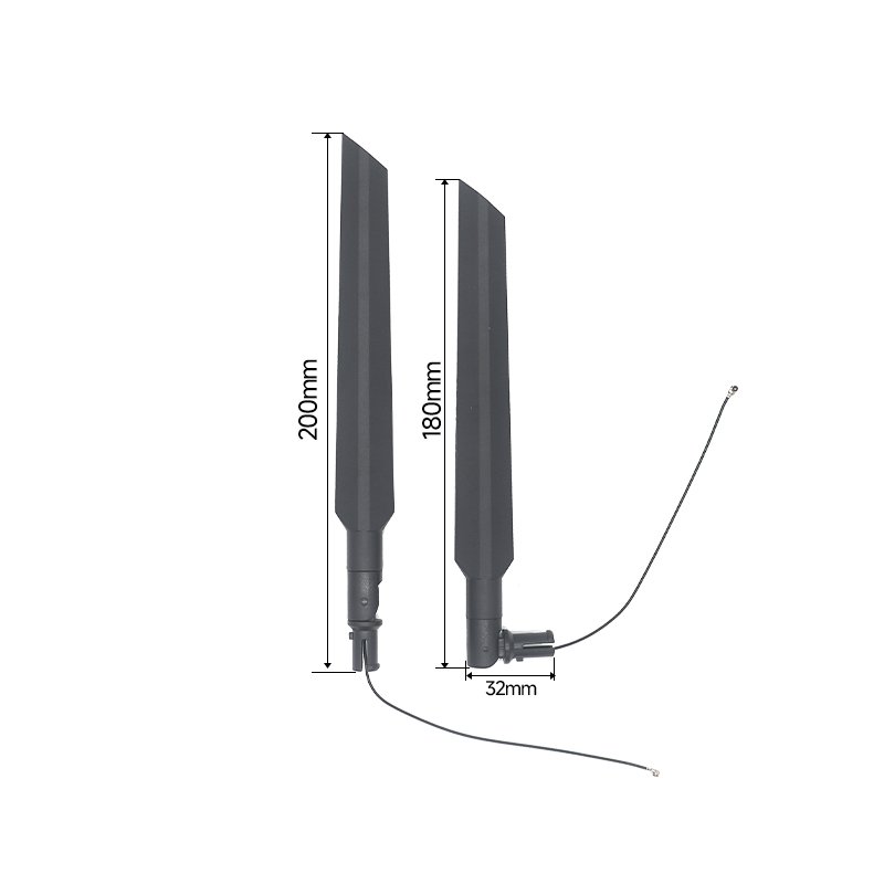 200mm Omnidirectional 6dBi High Gain WIFI Router 2.4GHz 5GHz 5G Antenna Rubber Duck Antenna With 1.13mm PEX UFL MHF1 MHF4 - Image 2